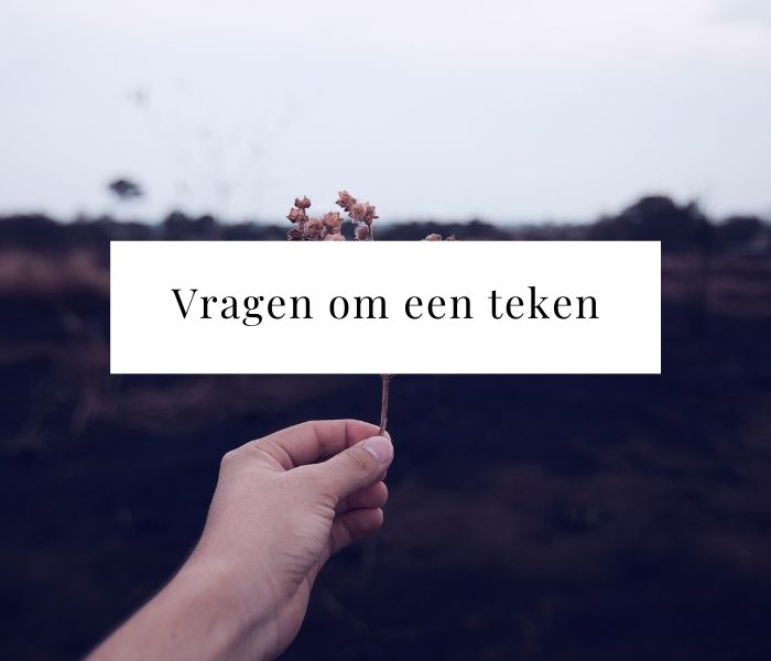 Vragen om een teken van het universum